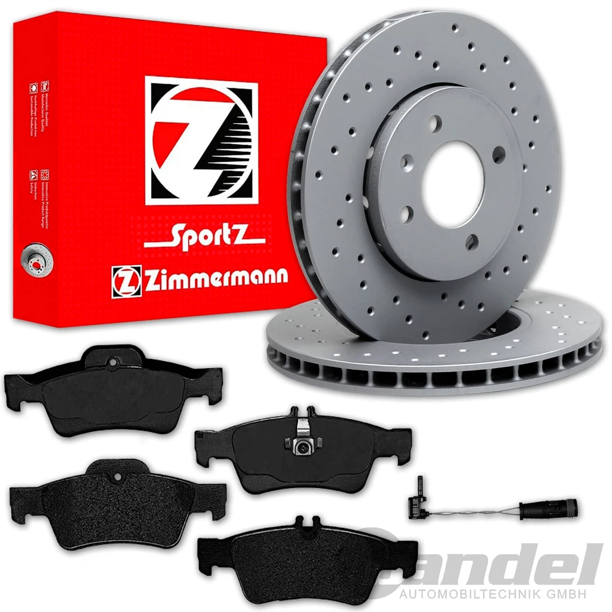 Гальмівні диски та колодки Zimmermann для Audi A6 (4A2, C4) до 1997 року