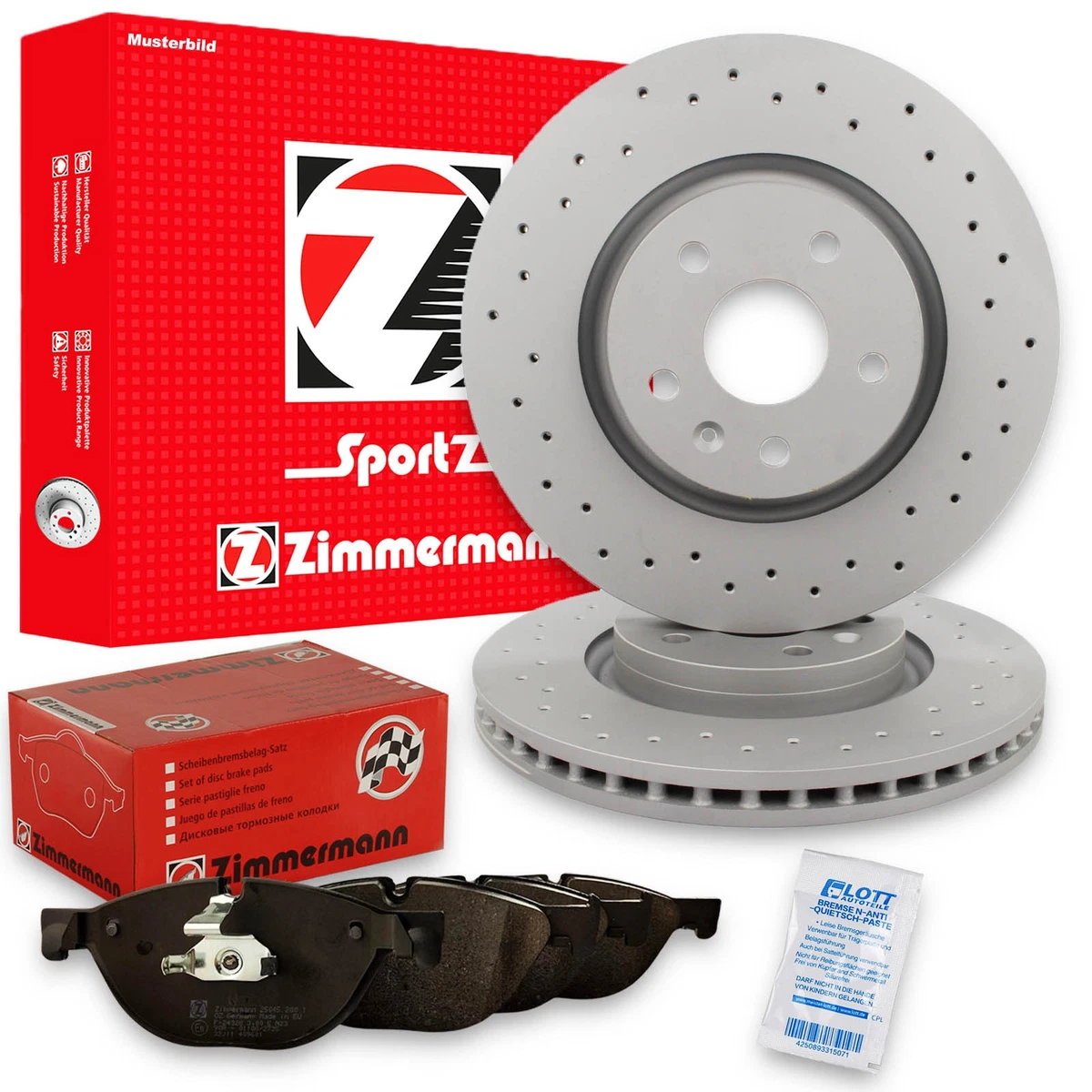 Otto-Zimmermann гальмівні диски і колодки для SKODA FABIA II