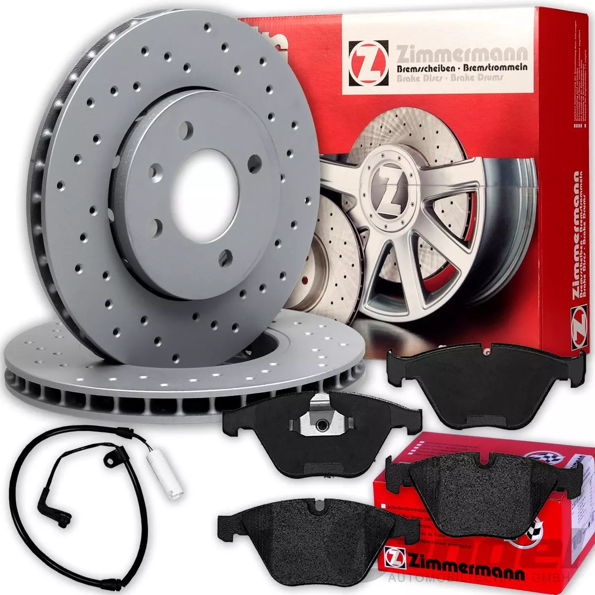 Гальмівні колодки та диски Zimmermann для Mercedes-Benz C-Class Кабріолет